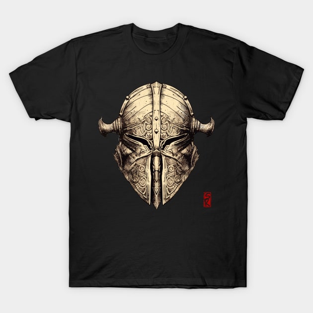 Knight helmet T-Shirt by siriusreno